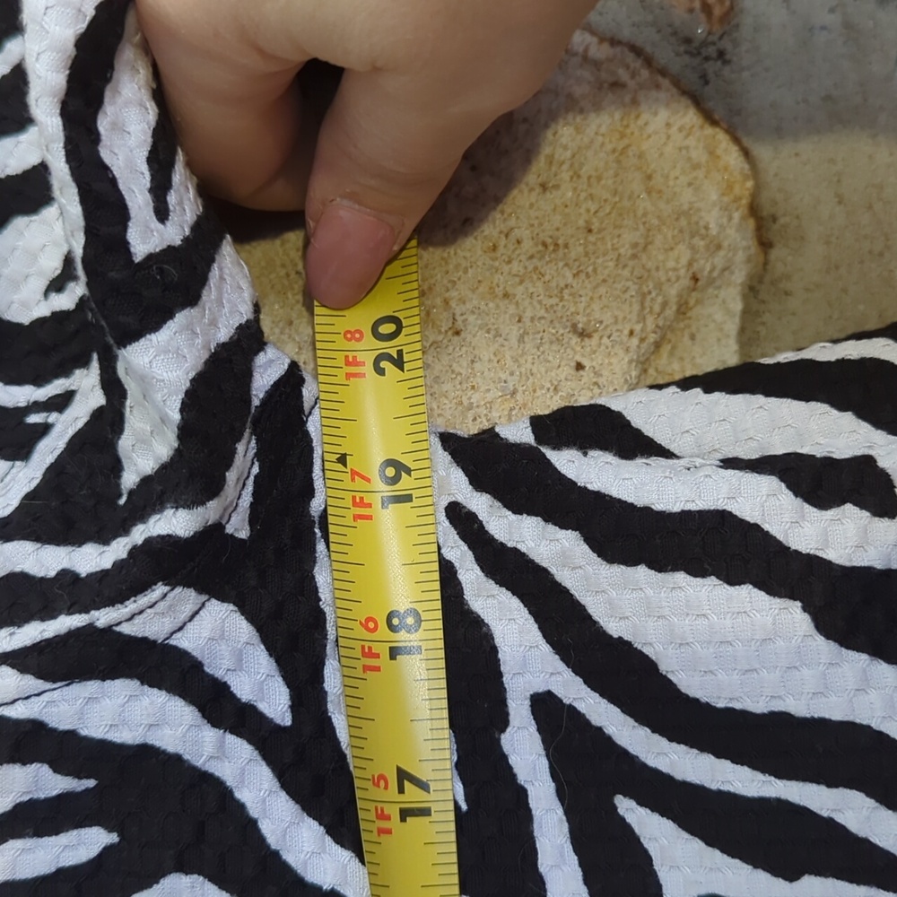 Chico's Monochrome Zebra Print Jacket - Picture 8 of 9